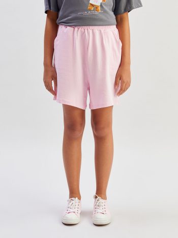 LCW Kids Pink Elastic Waist Girls Shorts