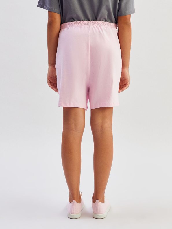 LCW Kids Pink Elastic Waist Girls Shorts