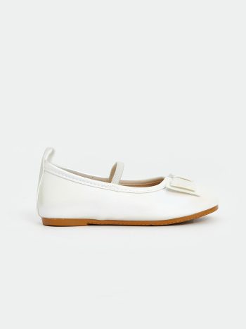 LCW STEPS Beige Bow Detail Girls' Ballet Flats
