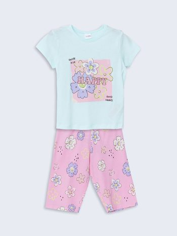 Striped Linen Blend Girls' Pants