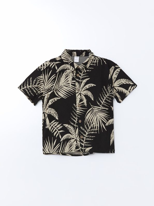 LCW Kids Black Boys' Shirt, T-Shirt, and Shorts Set