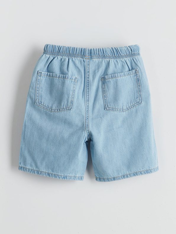 LCW Kids Indigo Waistband Basic Boy's Denim Shorts