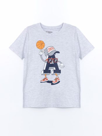 Boys' Real Madrid Printed Crew Neck T-Shirt and Shorts