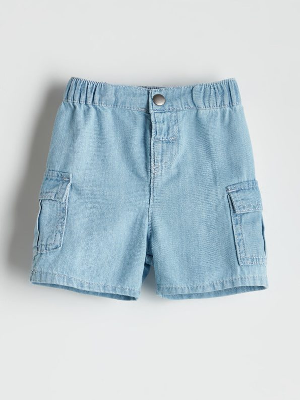 LCW Baby Indigo Elastic Waist Boys Denim Shorts