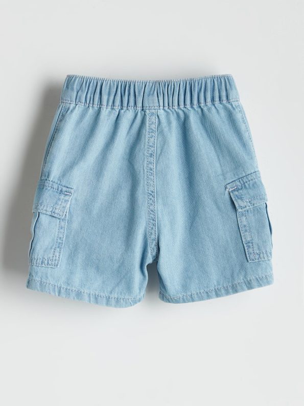 LCW Baby Indigo Elastic Waist Boys Denim Shorts
