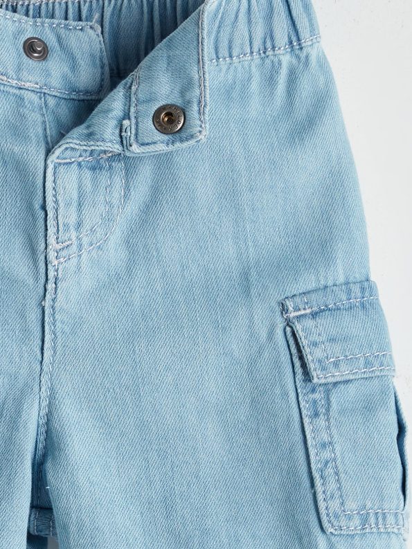 LCW Baby Indigo Elastic Waist Boys Denim Shorts