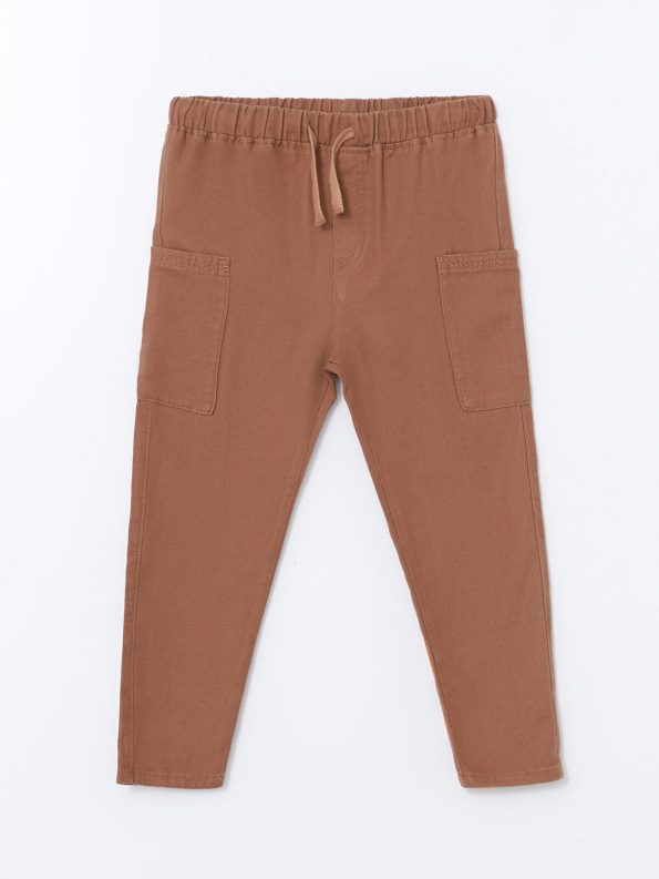 LCW Kids Brown Cotton Blend Boys Cargo Pants