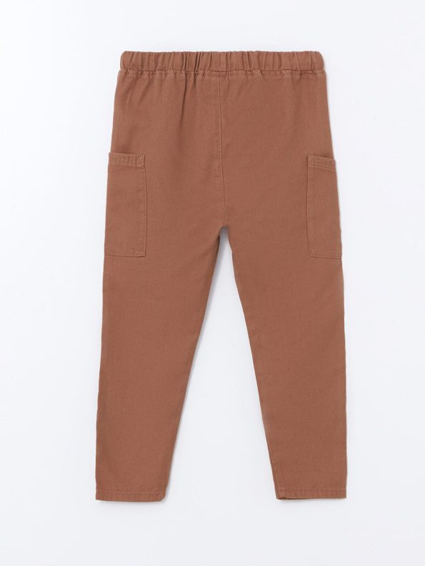 LCW Kids Brown Cotton Blend Boys Cargo Pants