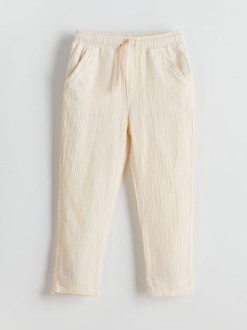 LCW Kids Beige Standard Fit Lace-Up Boys' Pants