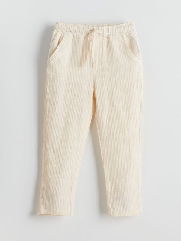 LCW Kids Beige Standard Fit Lace-Up Boys' Pants