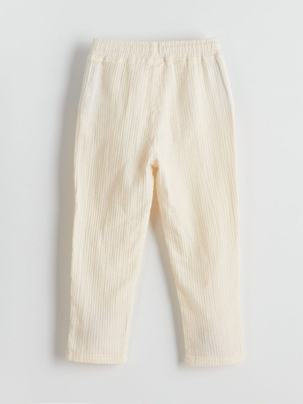 LCW Kids Beige Standard Fit Lace-Up Boys' Pants