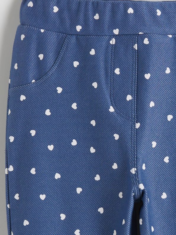 LCW Kids Indigo Printed Girls' Leggings