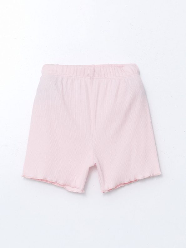 LCW Baby Pink Short Sleeve Pajama Set for Girls