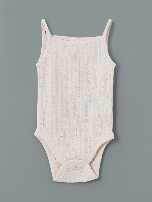LCW Baby Cream Square Neck Girls' Bodysuit Set of 3
