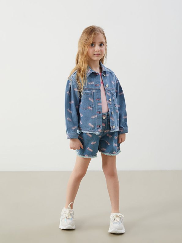 Embroidered Crew Neck Sweatshirt for Girls