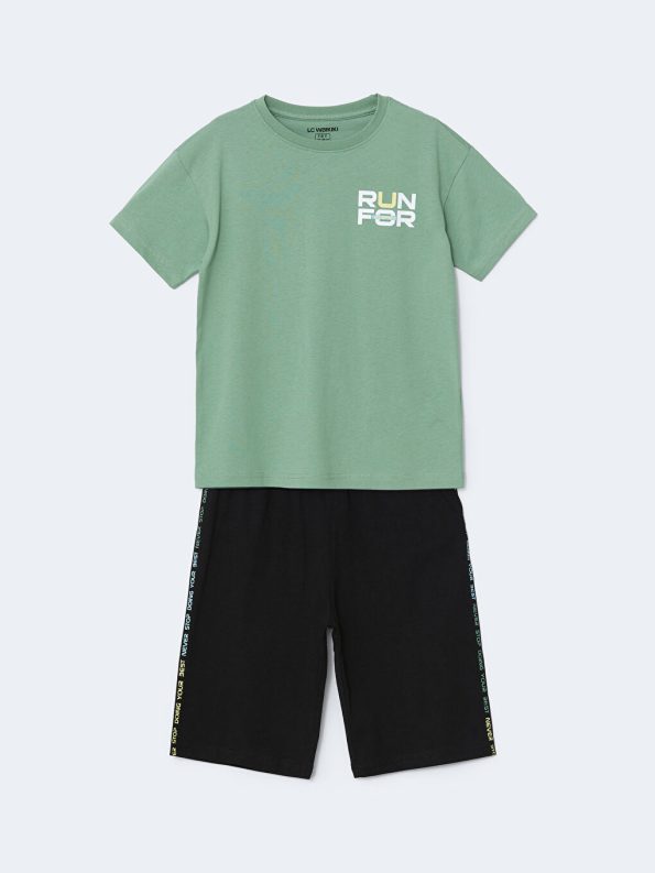 Boys' Crew Neck T-Shirt and Shorts Set