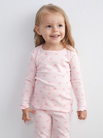 Floral Print Baby Girl Blouse and Leggings Set