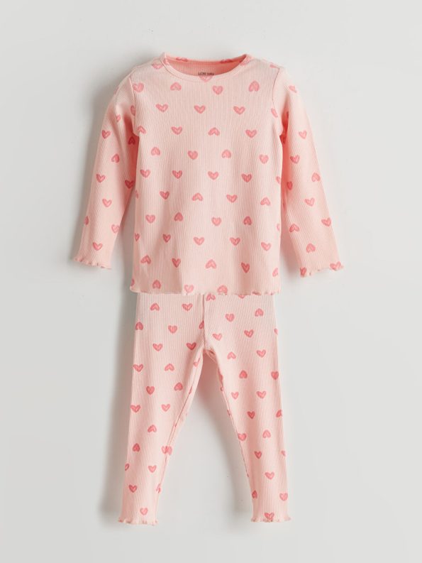 Floral Print Baby Girl Blouse and Leggings Set