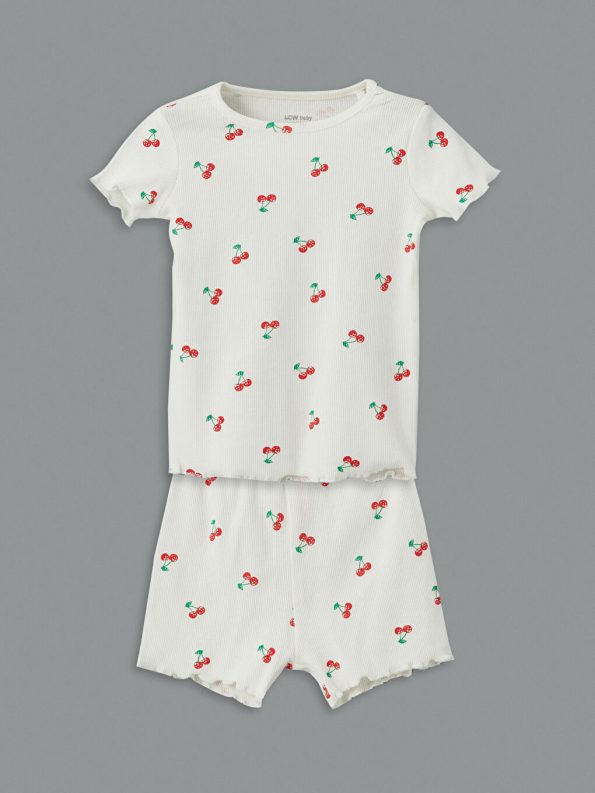 Printed Baby Girl T-Shirt and Leggings Set