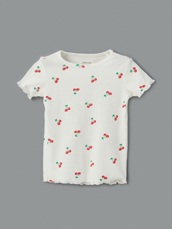Printed Baby Girl T-Shirt and Leggings Set