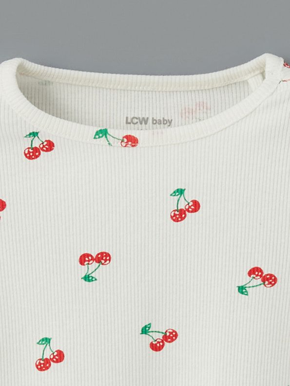 Printed Baby Girl T-Shirt and Leggings Set