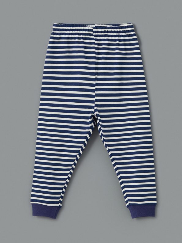 LCW Baby Ecru Bicycle Neck Printed Baby Boy Pajama Set