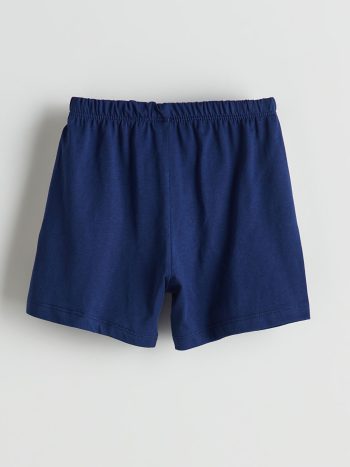 LCW Baby Navy Elastic Waist Cotton Shorts
