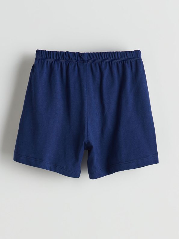 LCW Baby Navy Elastic Waist Cotton Shorts