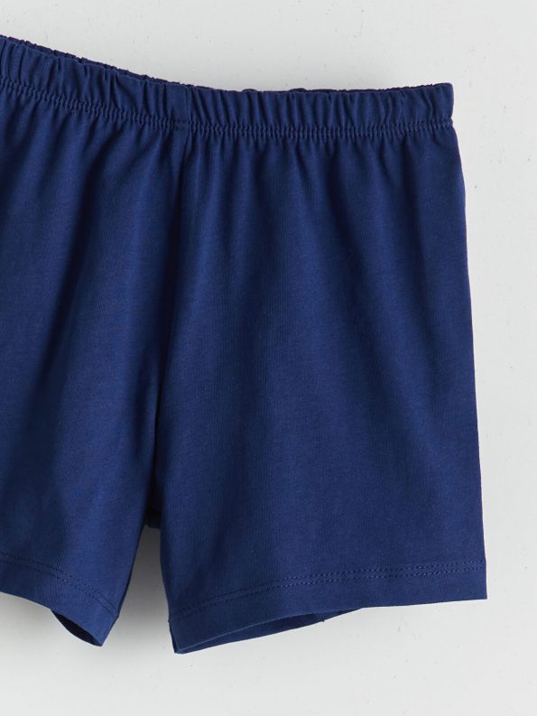 LCW Baby Navy Elastic Waist Cotton Shorts