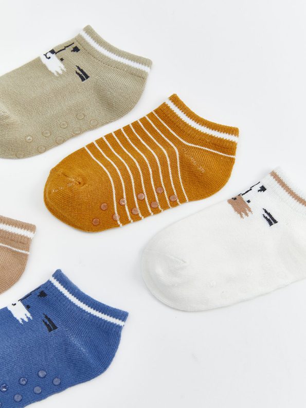 Printed Baby Boy Sock Slippers Set of 3