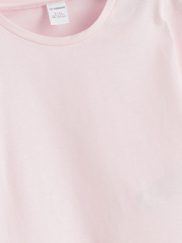 LCW Kids Pink Embroidered Cotton Blouse for Girls
