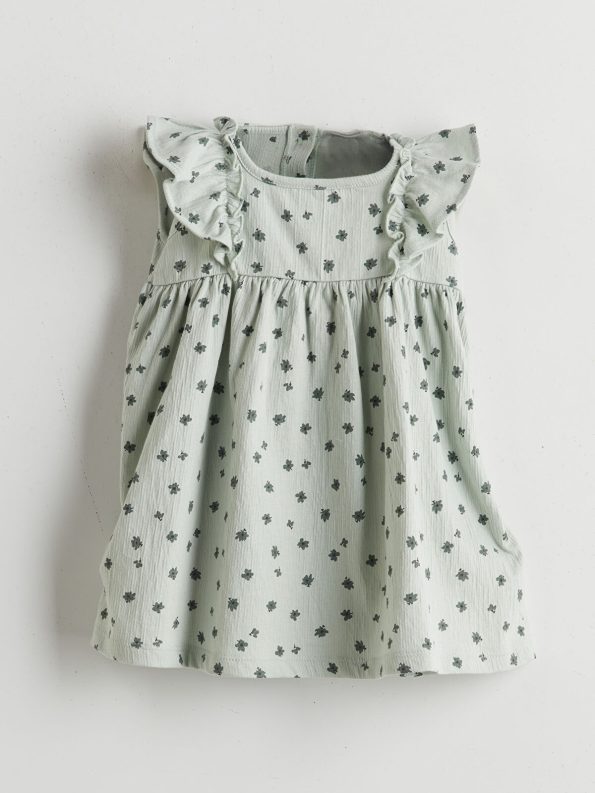 LCW Baby Green Floral Print Dress