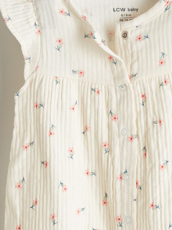 Square Neck Floral Baby Dress