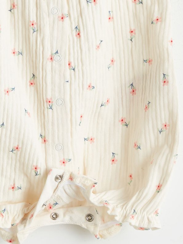 Square Neck Floral Baby Dress