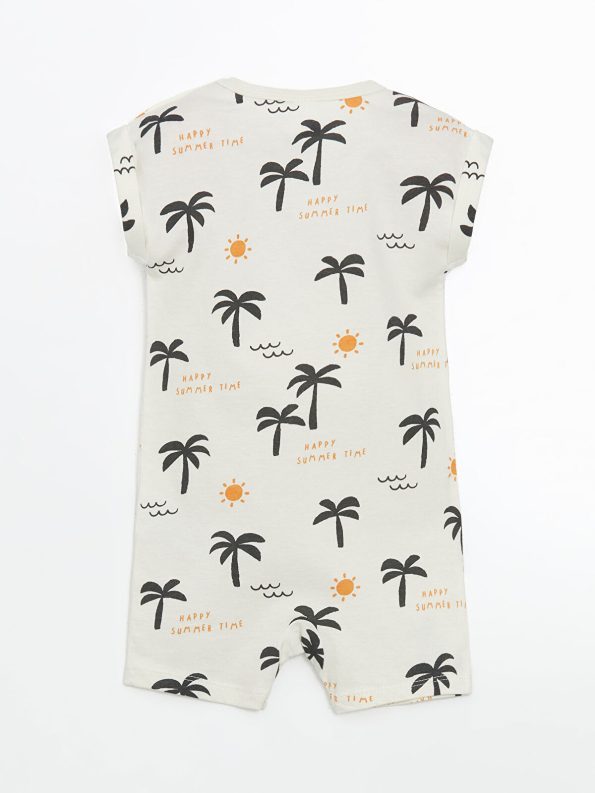 LCW Baby Orange Short-Sleeve Bodysuit Set for Boys