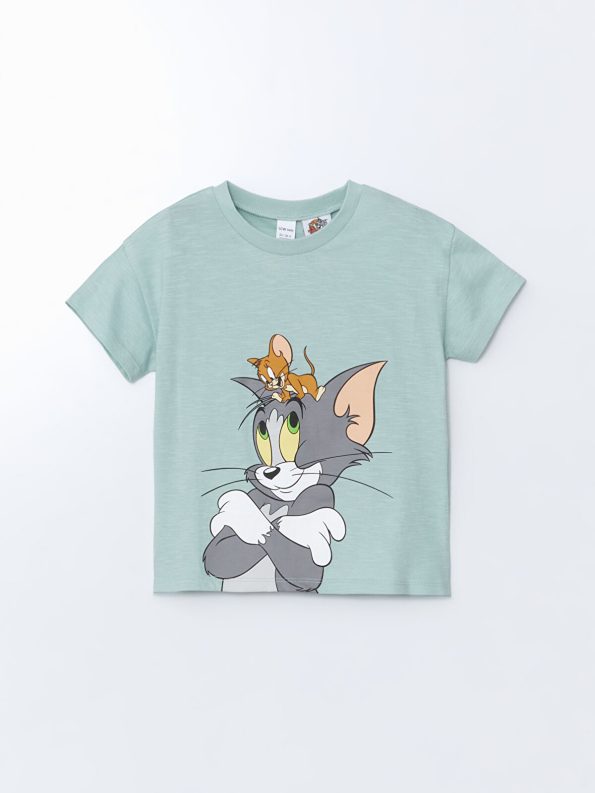 Tom and Jerry Printed Baby Boys' T-Shirt and Shorts Set