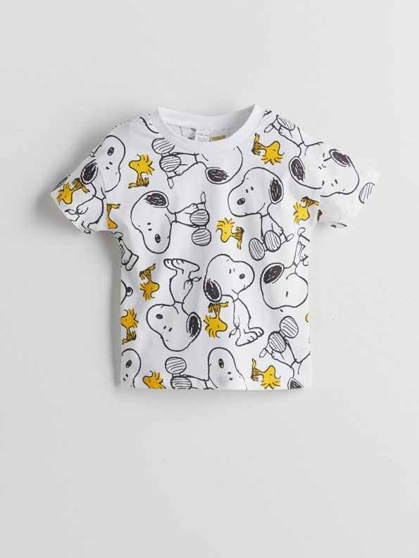 LCW Baby Snoopy Print Boys' Short Set