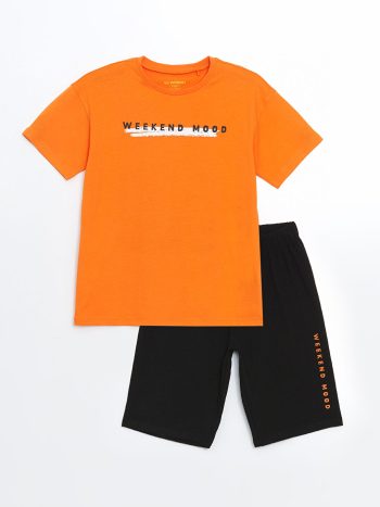 Boys' Galatasaray Printed Crew Neck T-Shirt