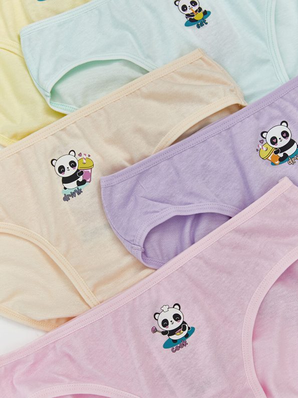 Printed Girl's Underwear Set of 3