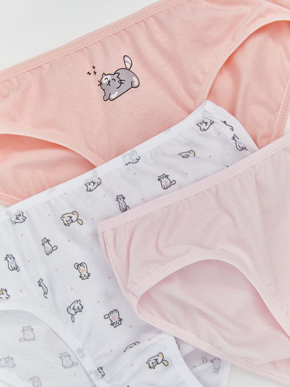 Printed Girl's Panties Pack of 5