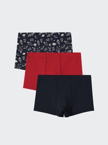 Printed Boys' Boxer Shorts Set of 3