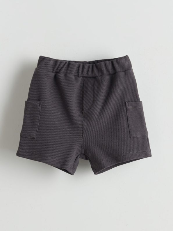 LCW Baby Lilac Printed Boys T-Shirt and Shorts Set