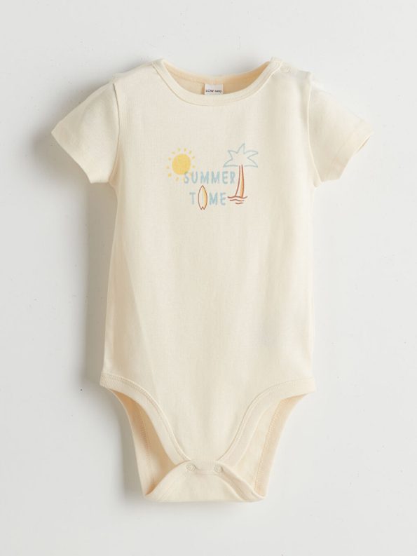 Printed Baby Boy T-Shirt and Shorts 3-Piece Set