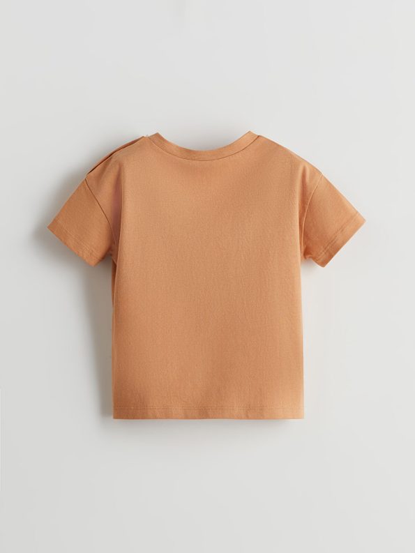 LCW Baby Brown Printed T-Shirt and Shorts Set