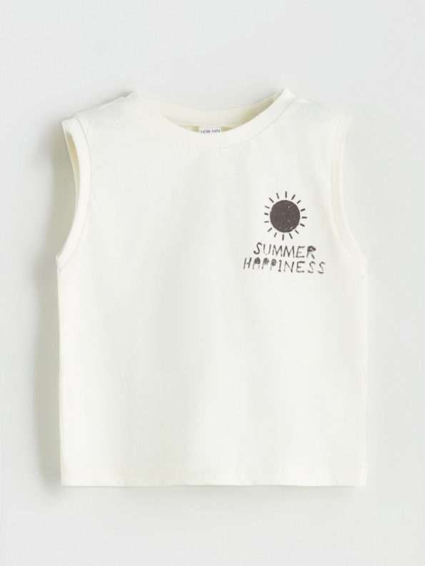 LCW Baby Printed Boys Tank Top and Shorts Set