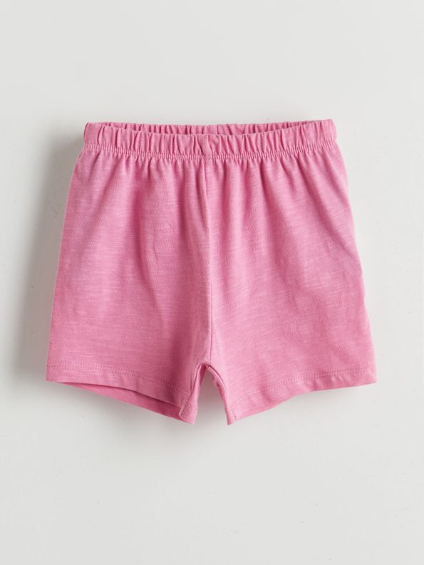 LCW Baby Pink Bicycle Neck Girl Baby Pajama Set