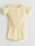 Sleeveless Printed Baby Girl Dress with Round Neck - Set of 3