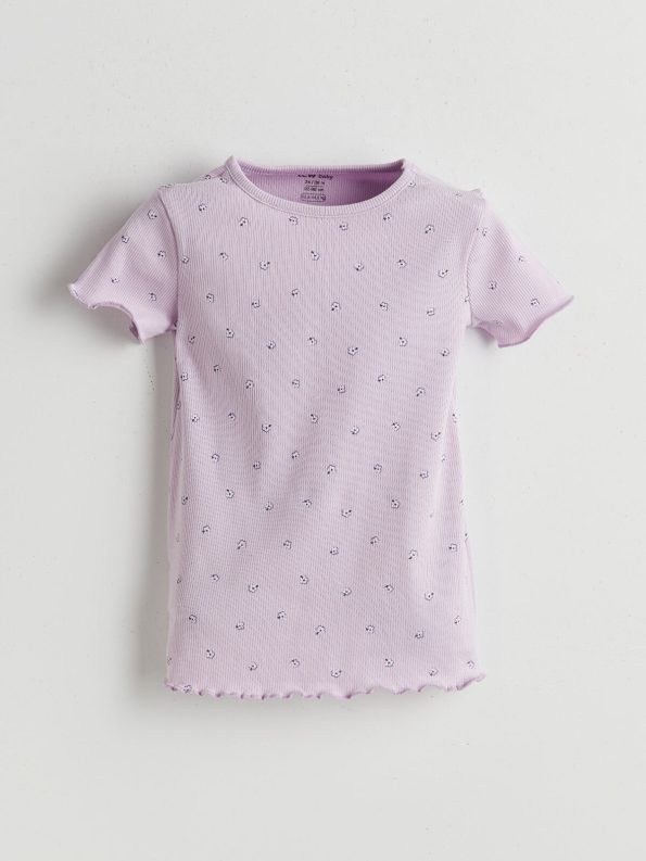 LCW Baby Lilac Floral Girls' Pajama Set