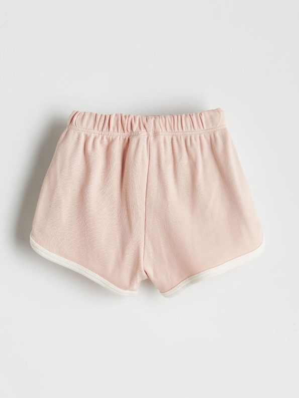 Printed Baby Girl T-Shirt and Striped Shorts Set