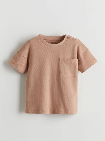 LCW Baby Brown Cotton Short Pajama Set for Boys